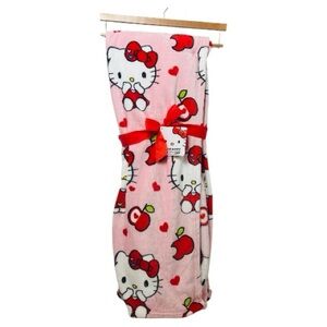 Hello Kitty Apple Pink Throw 60'70 New
